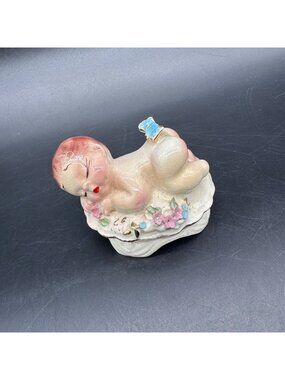 Vintage Sleeping Beauty Baby Figurine Josef Originals California Mid Century